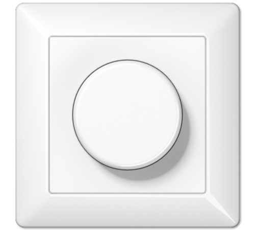 Роторный LED диммер с роторным ВКЛ/ВЫКЛ AS5544.03VWW Jung