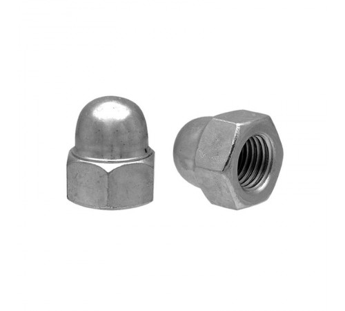 Гайка DIN1587 колпачковая оцинк. М12 (4 шт) - пакет ( 0,087 кг)  112275  Tech-KREP