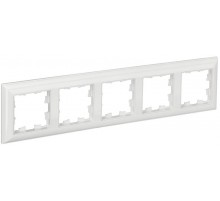 BRITE Рамка 5-ая РУ-5-Бр белый/белый  BR-M52-12-K01  IEK
