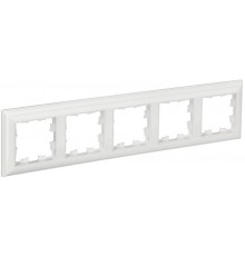 BRITE Рамка 5-ая РУ-5-Бр белый/белый  BR-M52-12-K01  IEK