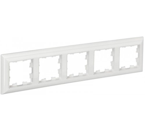 BRITE Рамка 5-ая РУ-5-Бр белый/белый  BR-M52-12-K01  IEK