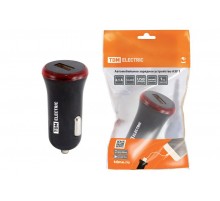 Автомобильное зарядное устройство, АЗУ 1, 2,1 А, 1 USB, черный,  SQ1810-0201  TDM