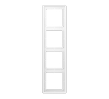 Рамка 4 поста; дюропласт; белый матовый  LS984WWM  Jung