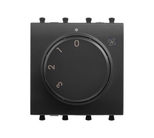 Механизм управления вентиляторами модульный, "Avanti", "Черный матовый", 2 модуля  4412172  DKC