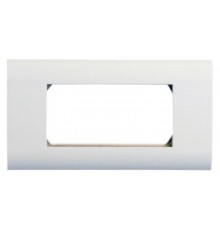 FP-2M45-1-WH Лицевая панель 80х148 мм для 4-х модулей 45х22.5 мм (аналогов Mosaic), металлический каркас  243644  Hyperline