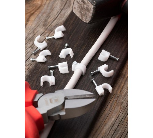 Скоба крепежная круглая (7мм.) (50шт.) EKF PROxima  plcn-sr-7  EKF