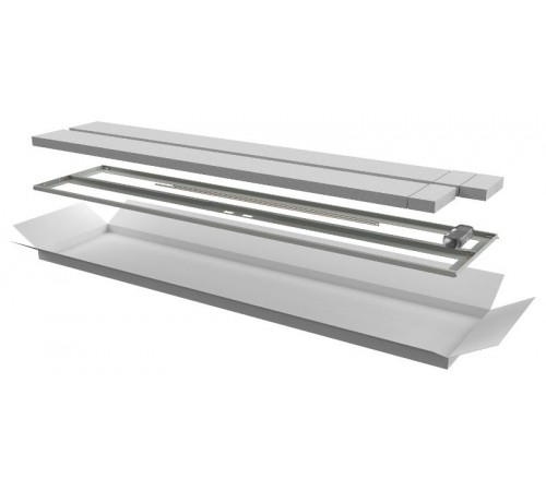 Дверь перфор. двустворч. для шкафа LINEA N 47U 600мм сер  LN35-47U6X-D2P  ITK