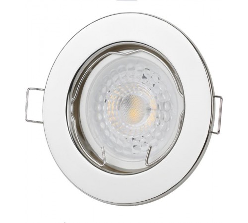 Светильник точечный встраиваемый под лампу ST1 50Вт MR16 хром штампованный  C0043799  ЭРА