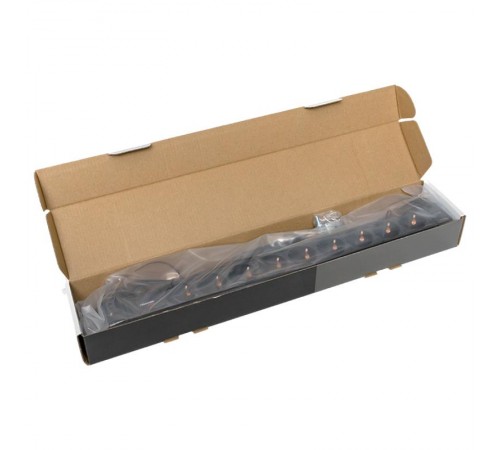 Блок розеток PDU TERACOM PRO 19" 1U 16А/250В 9 розеток Schuko 2 метра 3x1,5 мм2 Schuko  TRP-HPD-PL-16A-9SH-2MSH  EKF