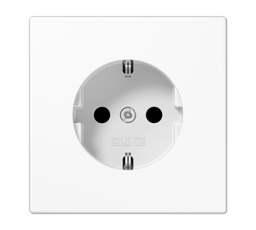Штепсельная розетка SCHUKO 16А / 250В, пружинные зажимы; дюропласт; белый; LS990  LS1520WW  Jung