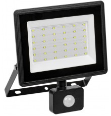 Прожектор светодиодный  СДО 06-50Д  черный с ДД IP54 6500 KLPDO602-50-65-K02IEK