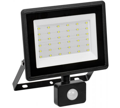 Прожектор светодиодный  СДО 06-50Д  черный с ДД IP54 6500 KLPDO602-50-65-K02IEK