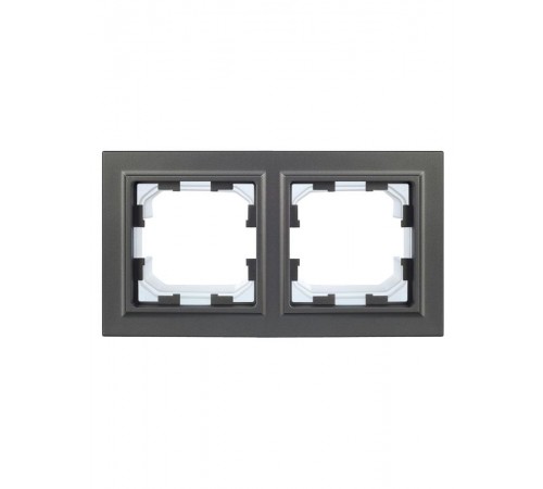 BRITE Рамка 2-ая IP44 РУ-2-БрС-44 сталь  BR-M22-44-K46  IEK