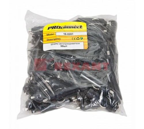 Штекер автоприкуривателя  16-0201  REXANT