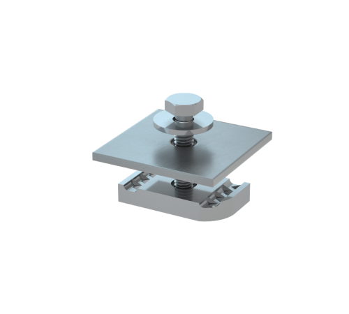 Прижим лестничного лотка к страт-профилю HD  STPR HD  КМ-профиль