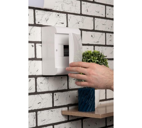 Щит распределительный навесной ЩРН-П-6 "SlimBox" белая дверца IP41 PROxima  sb-n-6w  EKF