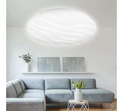 Светильник светодиодный декоративный бытовой SPB-6 "Wave" 120Вт 3000-6500К 10200 Лм с пультом ДУ Б0034963  ЭРА