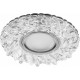 Светильник точечный встраиваемый под лампу, с LED подсветкой CD915 15LED*2835 SMD 4000K, MR16 50W G5.3, прозрачный, хром  28987  FERON