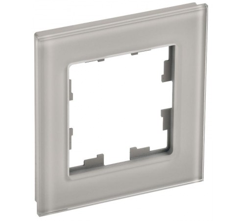 BRITE Рамка 1-ая РУ-1-2-БрД стекло дымчатый  BR-M12-G-K30  IEK