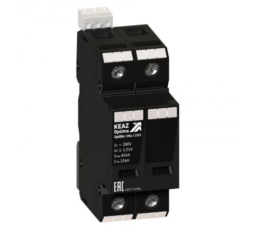 Ограничитель импульсных перенапряжений (УЗИП) OptiDin OMu-I-N-260/100  114286  КЭАЗ