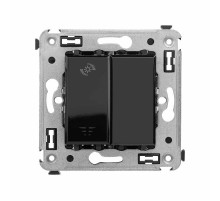 Диммер кнопочный в стену, "Avanti", "Черный квадрат"  4402343  DKC