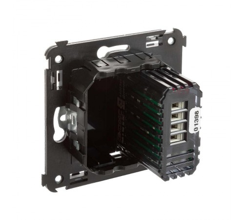 Диммер кнопочный в стену, "Avanti", "Черный квадрат"  4402343  DKC