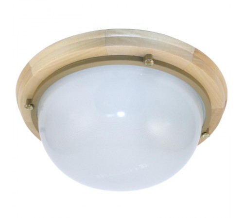 Светильник "Терма 1101" Круг большой НББ 03-100-009 IP65 матовый/корпус дер. липа  1005501026  Элетех
