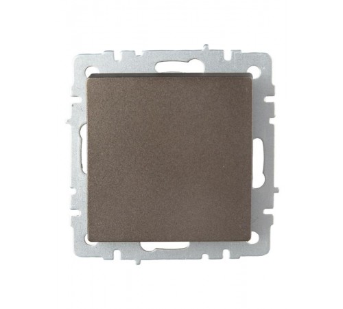 BRITE Выключатель 1-клавишный проходной 10А ВС10-1-6-БрТБ темная бронза  BR-V12-0-10-K45  IEK