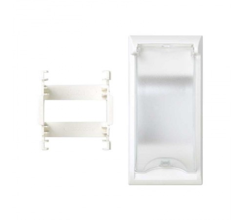 Simon CIMA 500 Плата с крышкой для монтажа автомат. выключателя в колонны, башни, боксы 500CIMA, белый  50000074-030  Simon