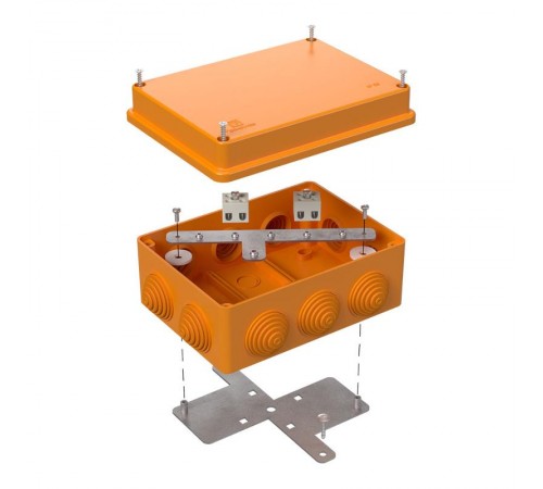 Коробка огнестойкая для о/п 40-0310-FR2.5-4 Е15-Е120 150х110х70 IP55  4p, 2.5 мм.кв. 40-0310-FR2.5-4  Промрукав