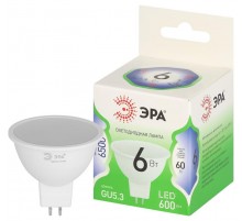 Лампа светодиодная  GREEN LINE LED MR16-6W-865-GU5.3 GL GU5.3 6 Вт софит холодный свет  Б0067080  ЭРА
