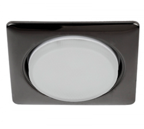 Светильник встраиваемый точечный под лампу GX53 KL71 BK /1 (к) квадр., 220V, 13W, черный металл  Б0048957  ЭРА