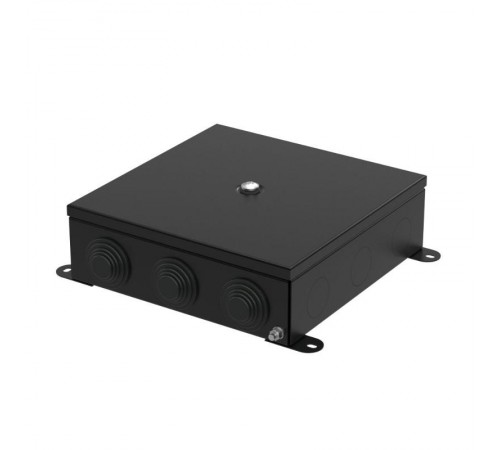 Коробка металлическая черная 200х200х65 (4 шт/кор)  70-0390-9005  Промрукав