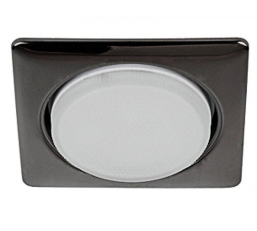 Светильник встраиваемый точечный под лампу GX53 KL71 BK /1 (к) квадр., 220V, 13W, черный металл  Б0048957  ЭРА