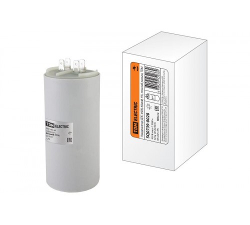 Конденсатор ДПС 450В, 60мкФ, 5%, плоский разъем  SQ0739-0028  TDM