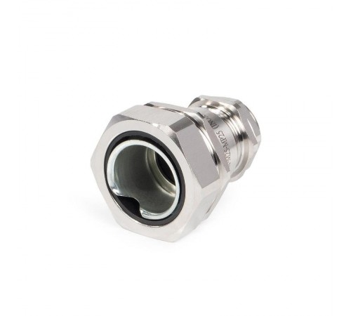 Ввод кабельный для металлорукава из нержавеющей стали ВК-М25(13-18 мм)-МР25 (INOX)  88170  Fortisflex