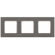 Рамка для розеток и выключателей  Серия 12 12-5203-16 на 3 поста, Классик, титан  Б0067790  ЭРА