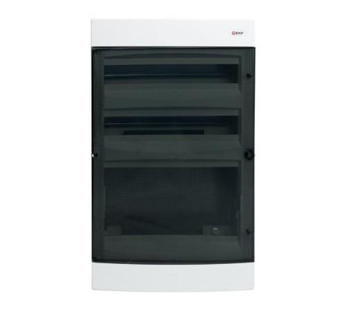 Щит комбинированный "Unix" прозрачная дверь (2х18 модулей + 1 монтажная плата) 4 габарит IP41 EKF PROxima  ux-2x18+1m-n  EKF