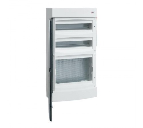 Щит комбинированный "Unix" прозрачная дверь (2х18 модулей + 1 монтажная плата) 4 габарит IP41 EKF PROxima  ux-2x18+1m-n  EKF