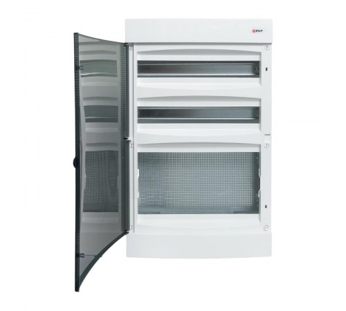 Щит комбинированный "Unix" прозрачная дверь (2х18 модулей + 1 монтажная плата) 4 габарит IP41 EKF PROxima  ux-2x18+1m-n  EKF