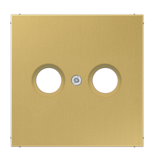 Крышка для TV-FM-розеток, фиксация винтом; металл; латунь classic; Messing  ME2990TVC  Jung