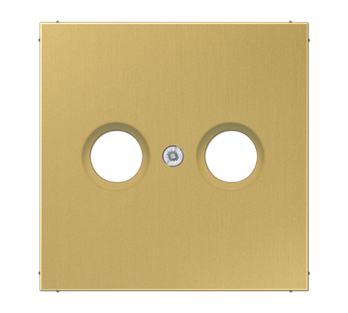 Крышка для TV-FM-розеток, фиксация винтом; металл; латунь classic; Messing  ME2990TVC  Jung