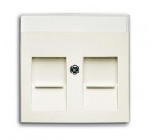 ABB Basic 55 Шале (белый) Плата центральная для коммуникац розеток 0211 с суппортами 18**  1710-0-3943   2CKA001710A3943  ABB