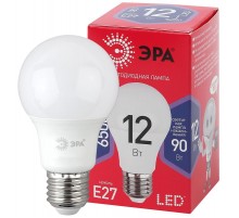 Лампа светодиодная ЭКО LED A60-12W-865-E27 R (диод, груша, 12Вт, хол, E27)  Б0045325  ЭРА