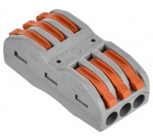 Строительно-монтажная клемма СМК 222-4133 (4шт/упак)  UKZ20-4133-004  IEK