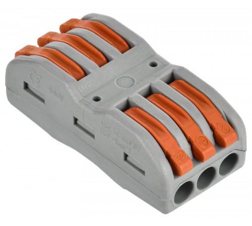 Строительно-монтажная клемма СМК 222-4133 (4шт/упак)  UKZ20-4133-004  IEK