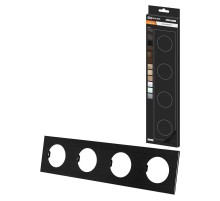 Рамка четверная агат, алюминий, шлифованный, "Байкал"   SQ1819-0263  TDM