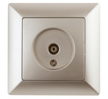 4-301-04 Intro Розетка TV одиночная, СУ, Solo, шампань  Б0043371  Intro
