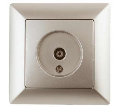 4-301-04 Intro Розетка TV одиночная, СУ, Solo, шампань  Б0043371  Intro