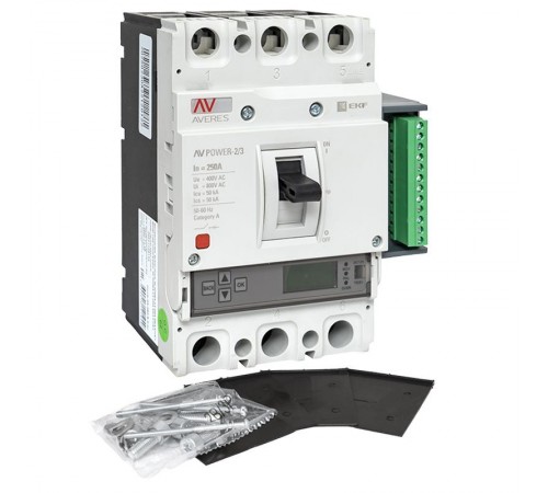 Выключатель автоматический AV POWER-2/3 250А 50kA ETU6.2  mccb-23-250-6.2-av  EKF